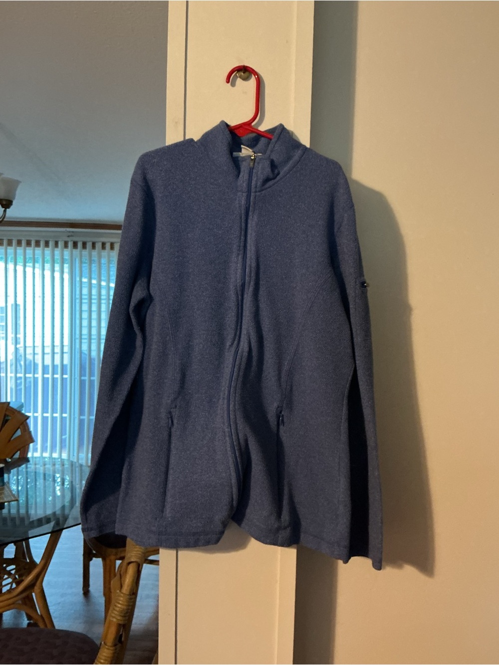 L.L. Bean Blue Full-Zip Women’s Fleece Cardigan